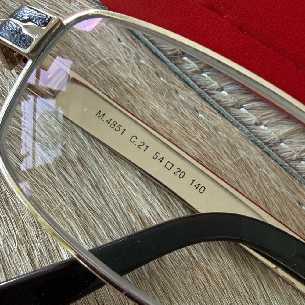 Caviar Italy Vintage Men's Brown and Gold Eyewear Eyeglasses - Model #M4851 - Picture 6 of 15